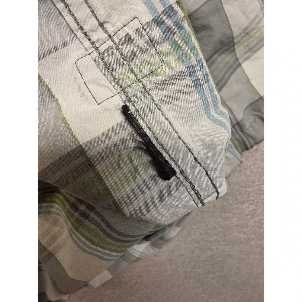 Vintage The North Face Mens Plaid Short Sleeve Button Up Shirt Medium